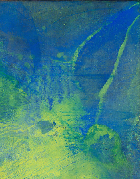 Green Machine is a Giclee on Canvas Print by Seth B. Minkin, with bold green hues and dynamic textures, exuding vitality and strength.